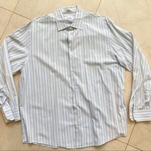 Calvin Klein Button Up Cotton Dress Shirt XL